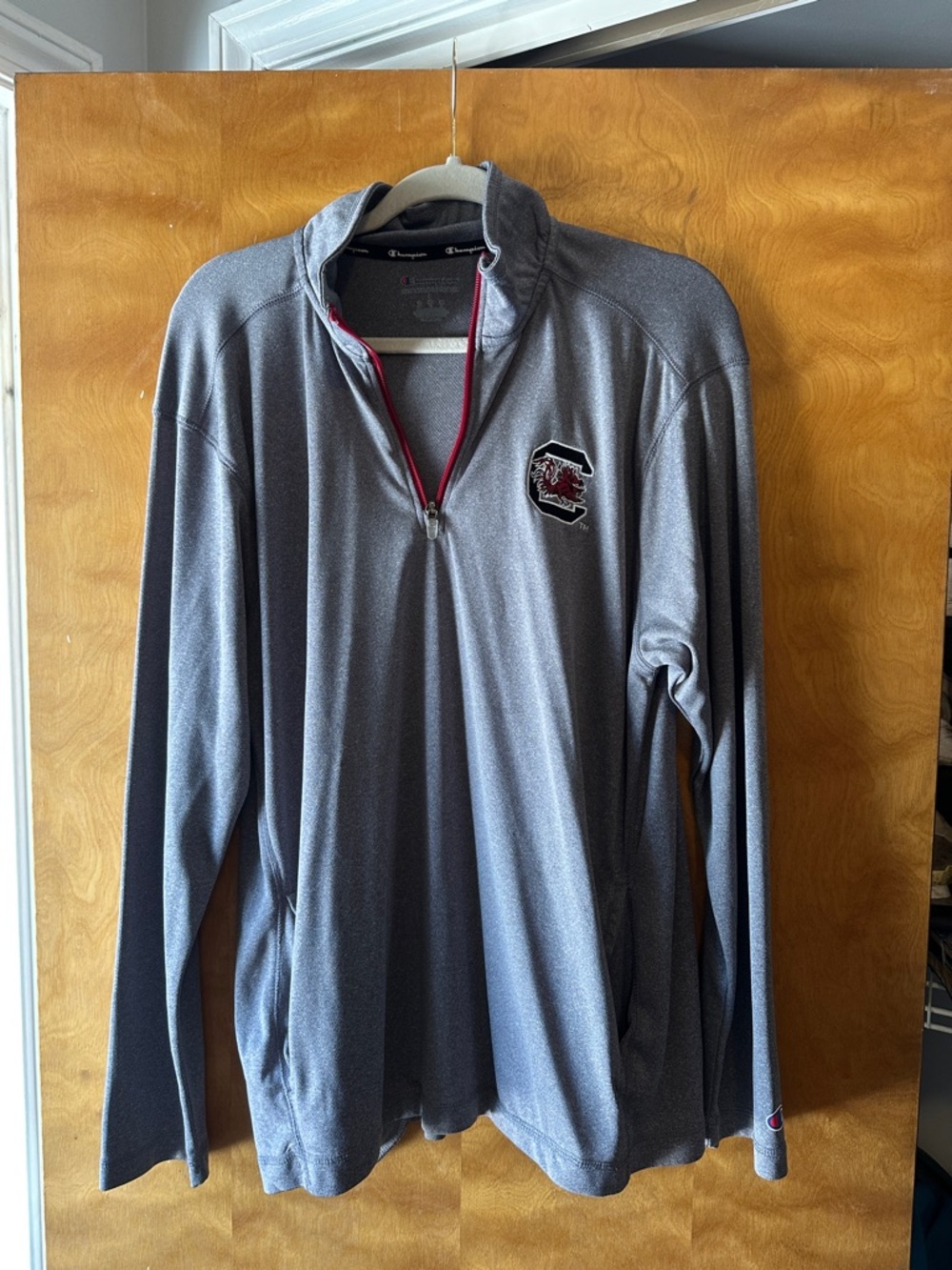 South Carolina Champion Gray Pullover with Black and Burgundy Accents - Picture 3 of 3